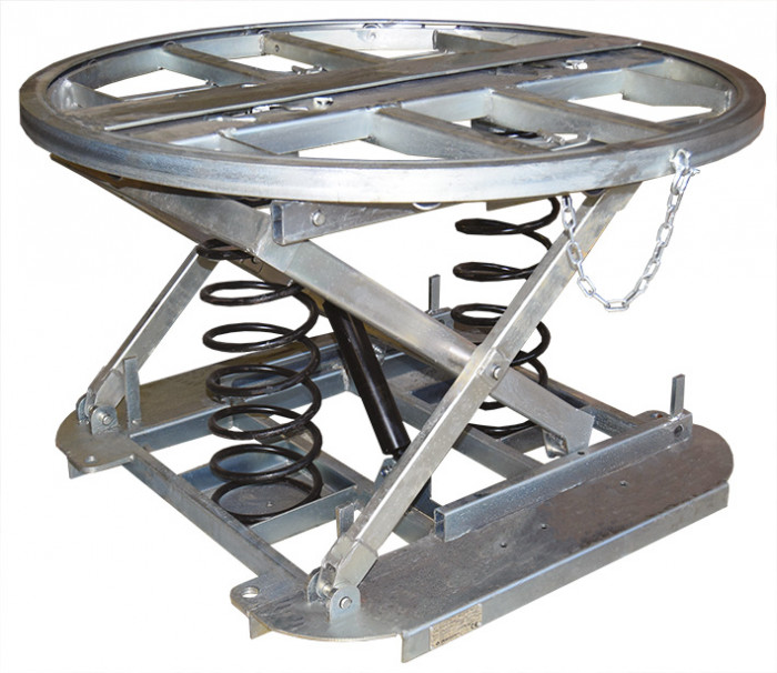 Table élévatrice à niveau constant galvanisée plat