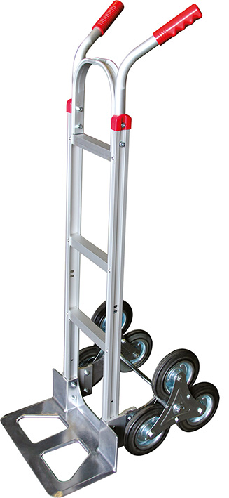 Diable aluminium trois roues monte-escalier 150 kg