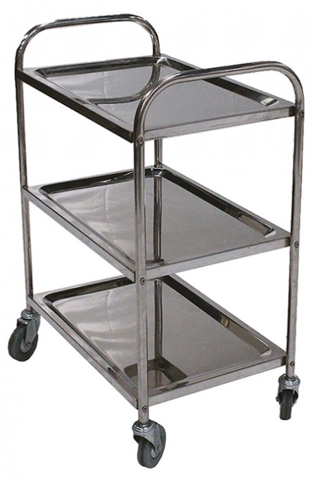 Servante inox 304 100 kg 3 plateaux