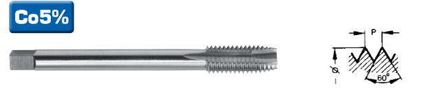 Taraud GAUCHE HSS+Cobalt 10x125 (p8,75)