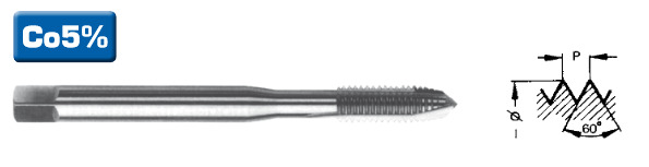 Taraud HSSE 7x100 type GUN (p6,0)