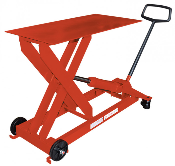 Table élévatrice manuelle avec timon 650 kg