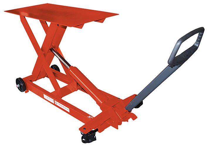 Table élévatrice manuelle avec timon 650 kg