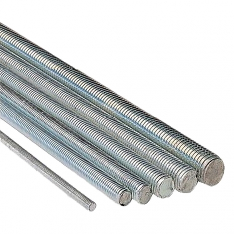 Tige 1ML - Filetée diam 03 acier zingué