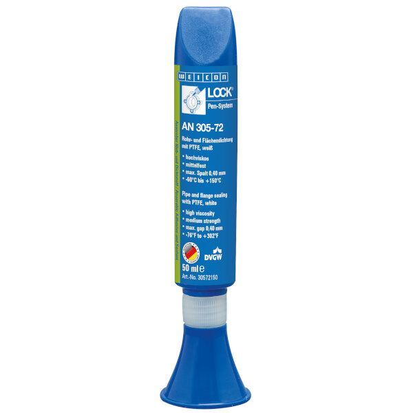 WEICONLOCK 30572 Anaer.-etan.+filet-3 -BLANC PTFE 
