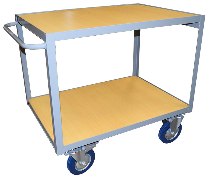 Servante d’atelier plateau bois 300 kg plateforme 